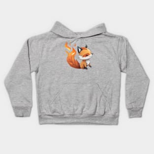 Fire Foxy Fox Kids Hoodie